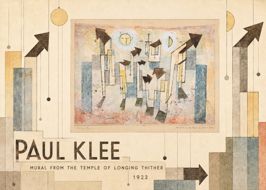 Paul Klee Mural from the Temple of Longing Thither No5 - Plakat