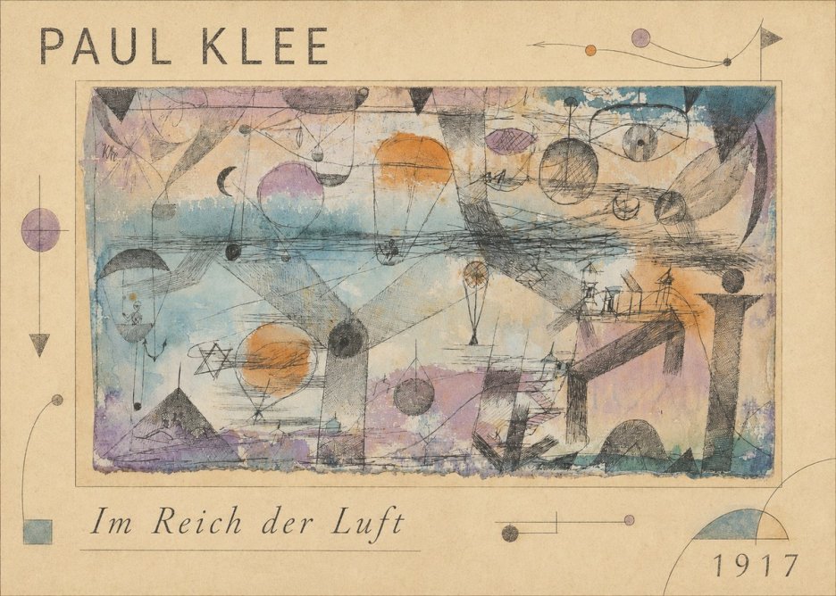 Paul Klee Im Reich Der Luft No1 - Plakat