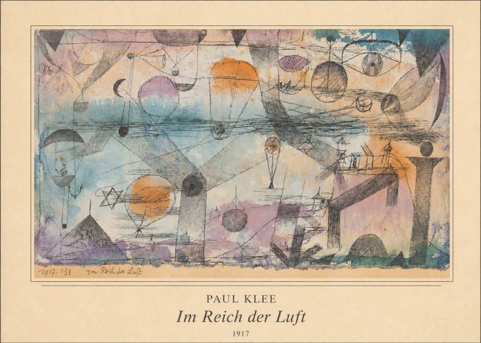 Paul Klee Im Reich Der Luft No3 - Plakat