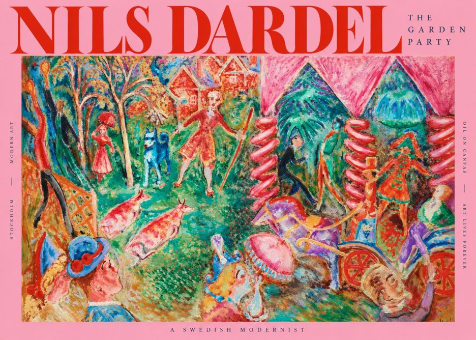Nils Dardel The Garden Party No2 - Plakat