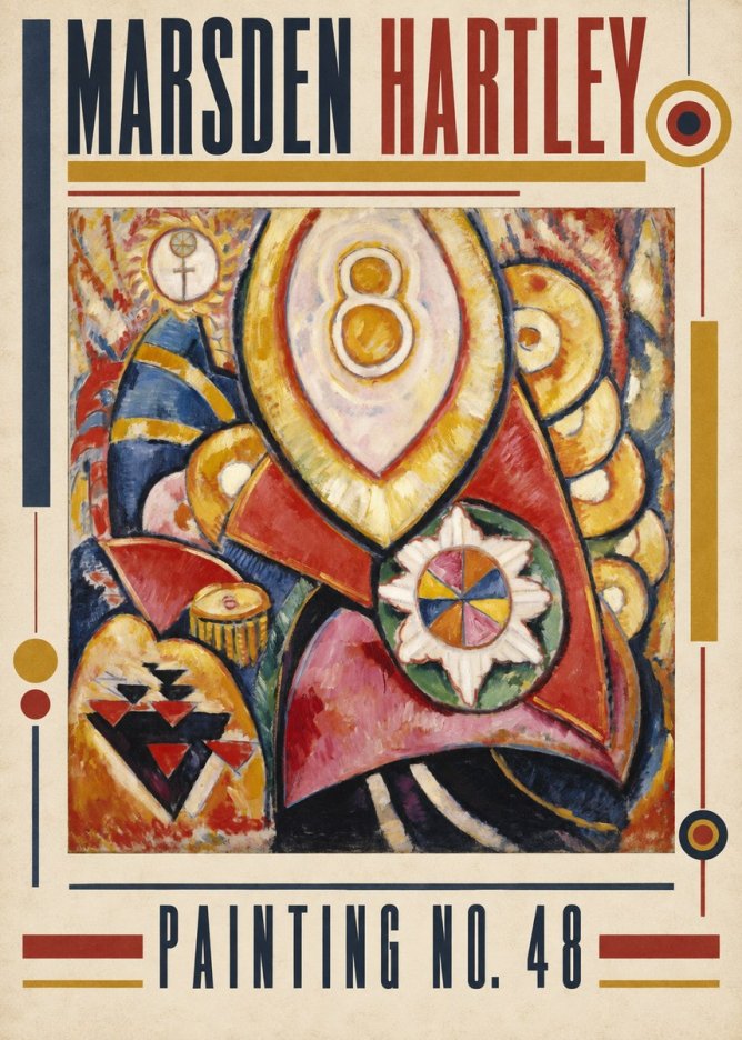 Marsden Hartley Painting No. 48 No3 - Plakat