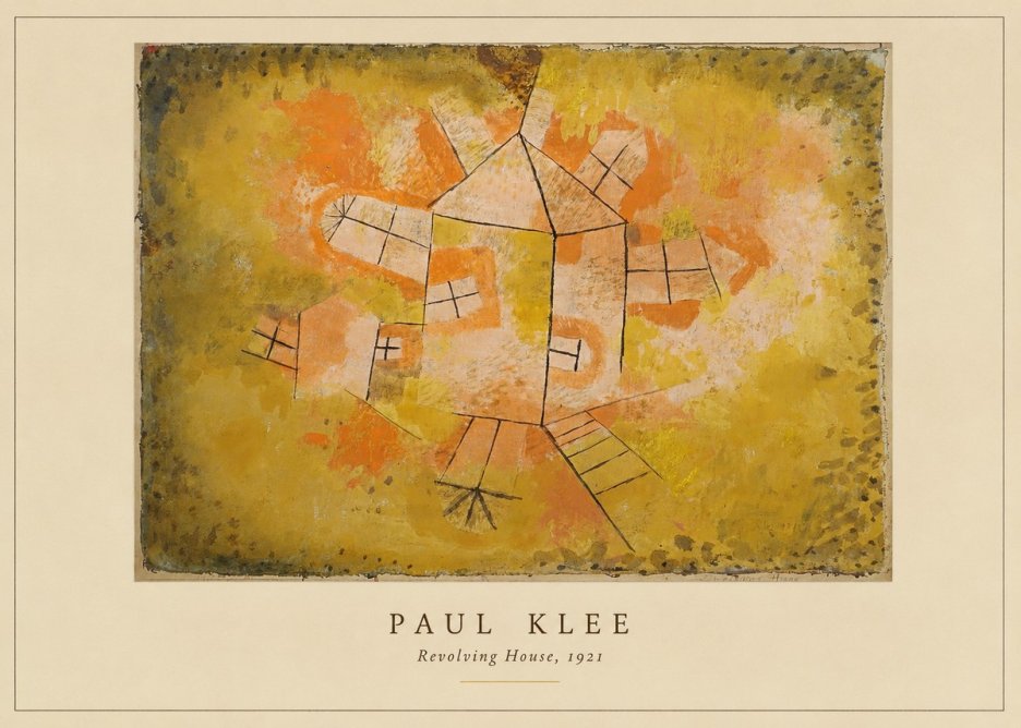 Paul Klee Revolving House No4 - Plakat