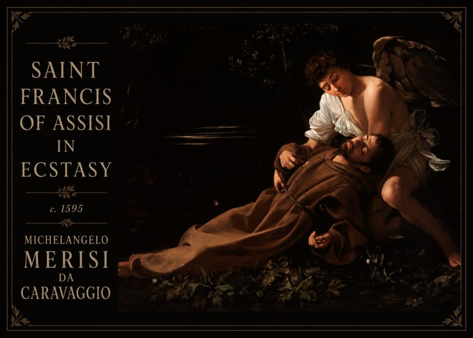 Michelangelo Merisi da Caravaggio Saint Francis of Assisi in Ecstasy No4 - Plakat