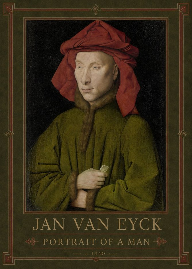 Jan van Eyck Portrait of a Man I No1 - Plakat
