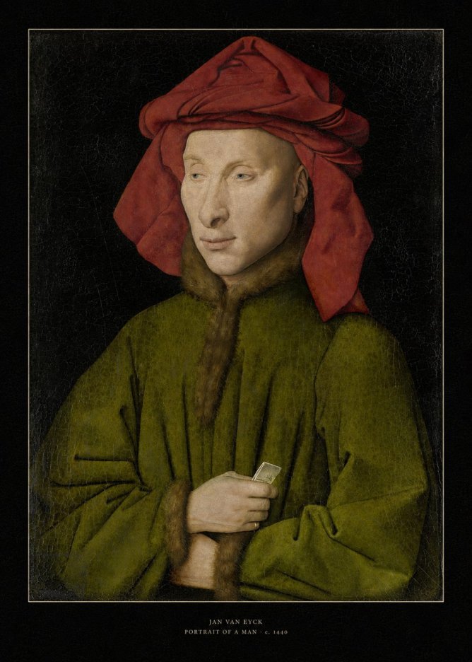 Jan van Eyck Portrait of a Man I No6 - Plakat