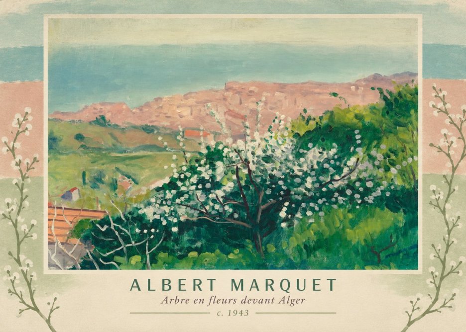 Albert Marquet Arbre En Fleurs Devant Alger No4 - Plakat