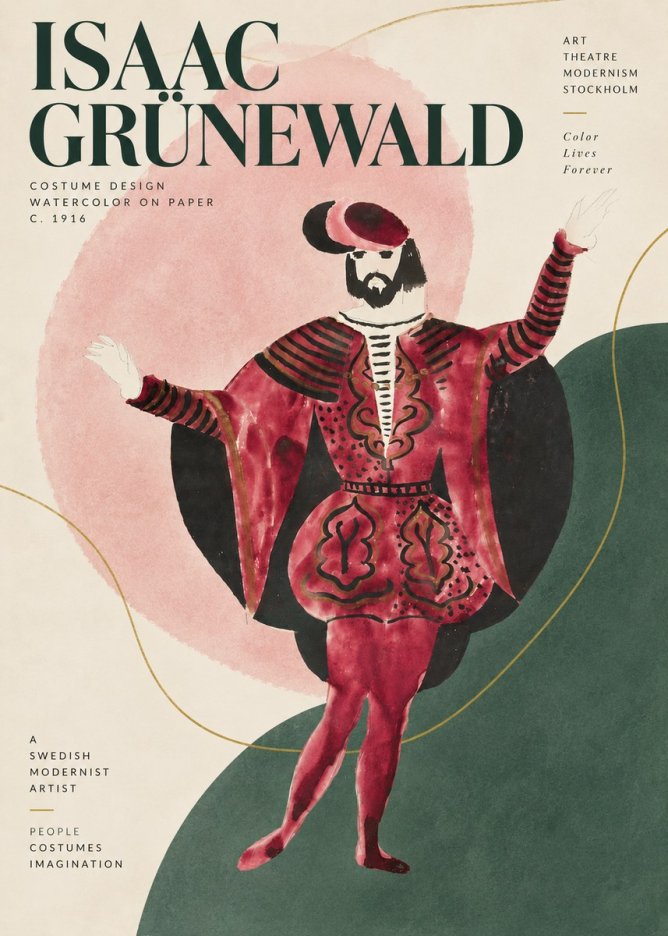 Isaac Grünewald Costume Design II No5 - Plakat
