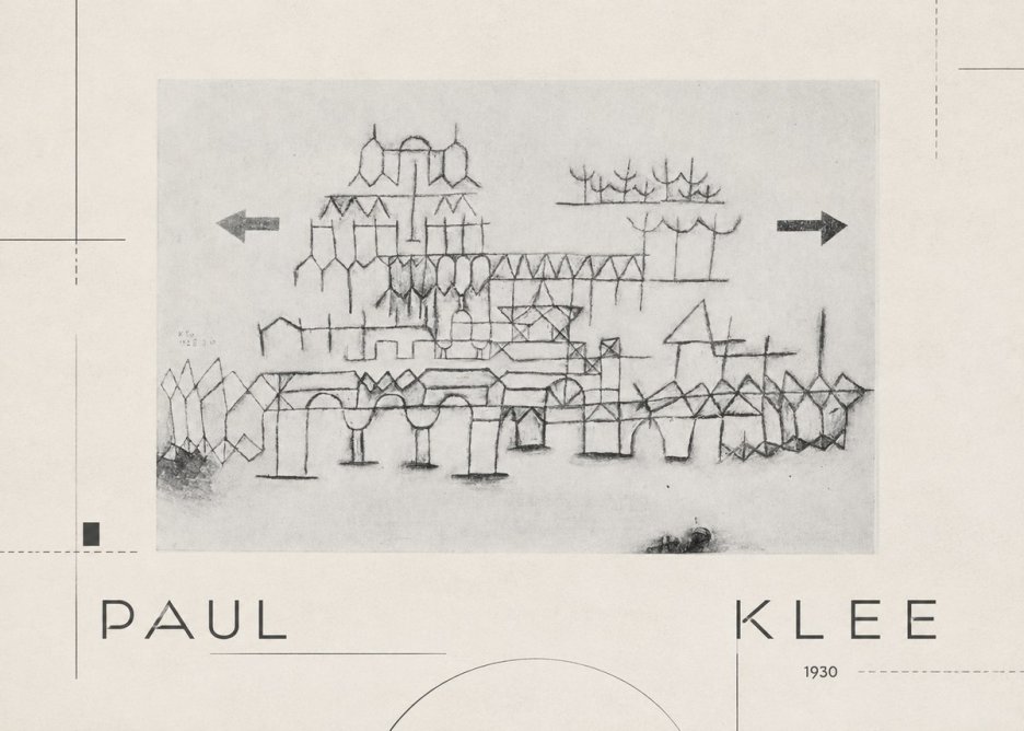 Paul Klee Architektur No2 - Plakat