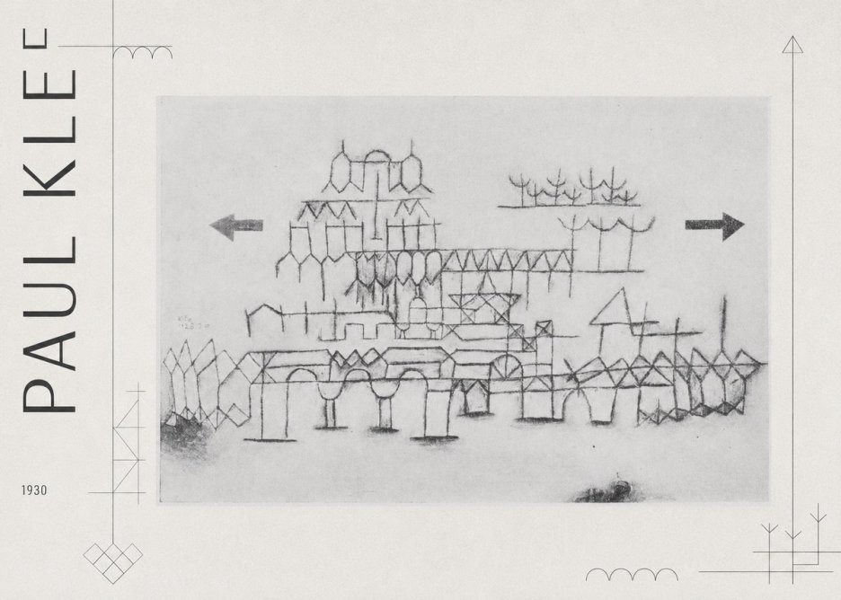 Paul Klee Architektur No3 - Plakat