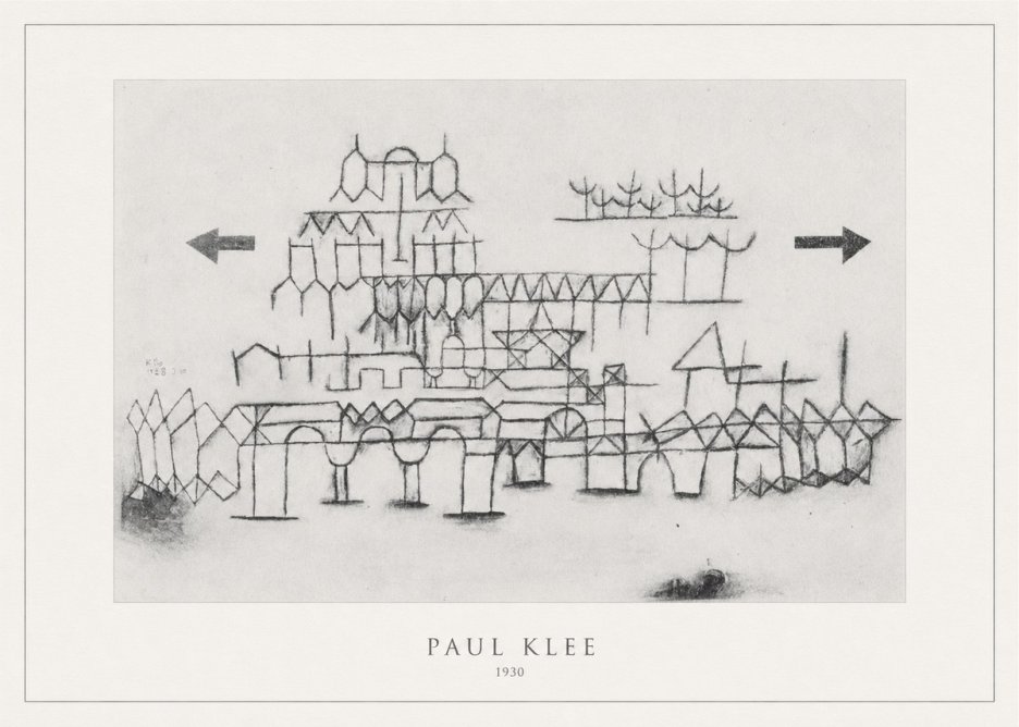 Paul Klee Architektur No4 - Plakat