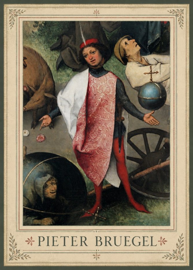 Pieter Bruegel Netherlandish Proverbs II No1 - Plakat