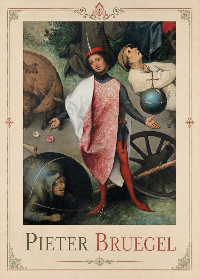 Pieter Bruegel Netherlandish Proverbs II No3 - Plakat