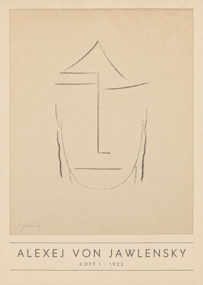Alexej von Jawlensky Kopf I No1 - Plakat