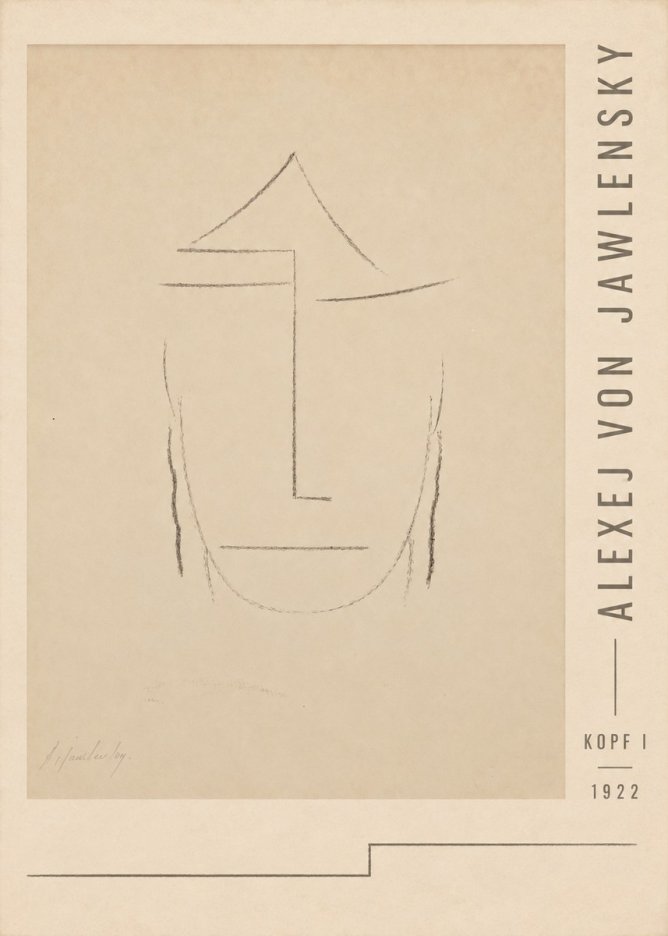 Alexej von Jawlensky Kopf I No3 - Plakat