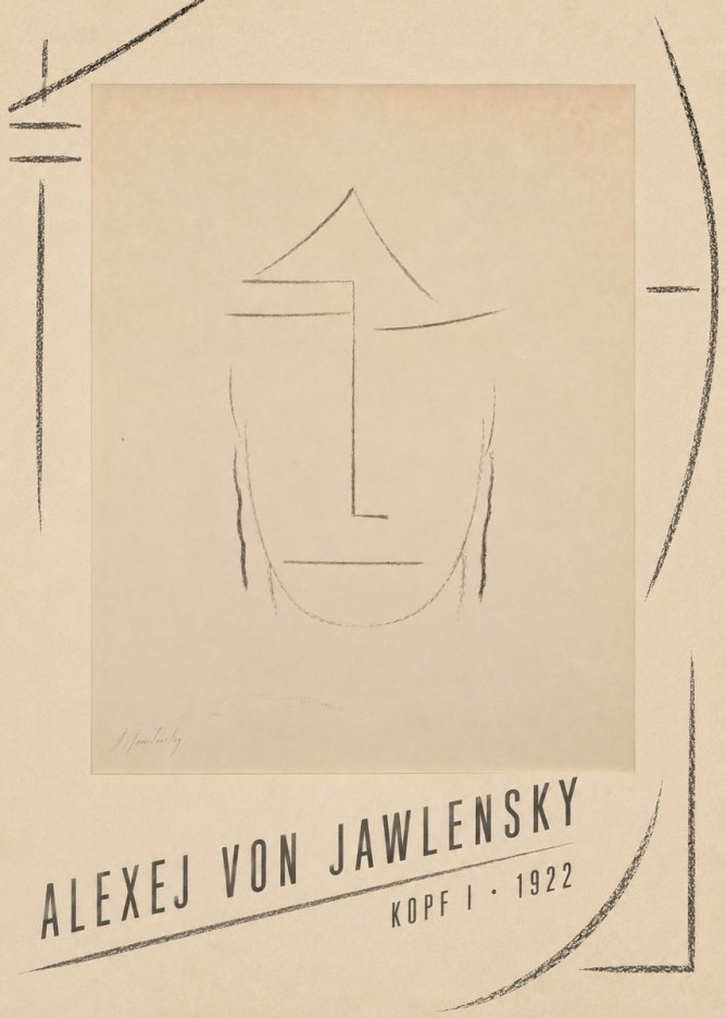 Alexej von Jawlensky Kopf I No4 - Plakat