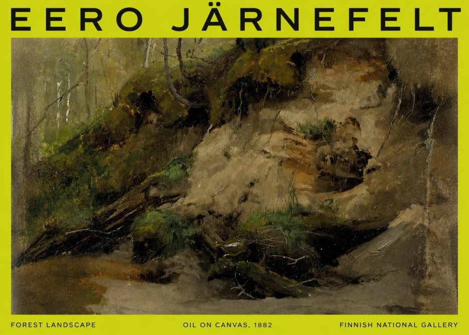 Eero Järnefelt Forest Landscape I No6 - Plakat