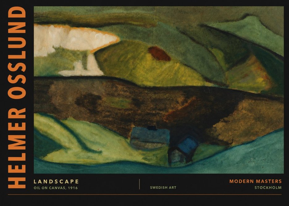 Helmer Osslund Landscape No4 - Plakat