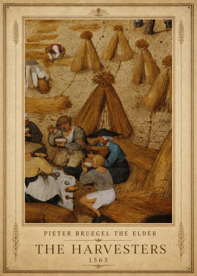 Pieter Bruegel The Harvesters I No1 - Plakat