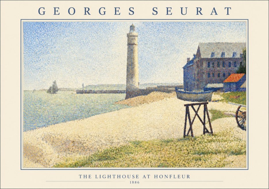 Seurat The Lighthouse at Honfleur No6 - Plakat