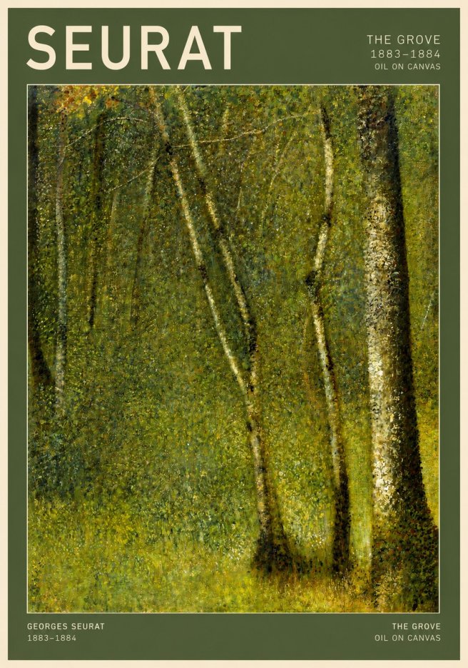 Seurat The Grove No2 - Plakat