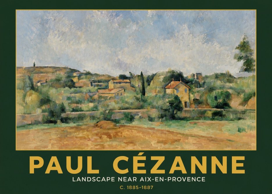 Paul Cézanne Landscape Near Aix-en-provence I No3 - Plakat