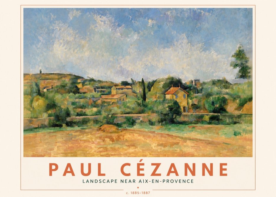 Paul Cézanne Landscape Near Aix-en-provence I No4 - Plakat