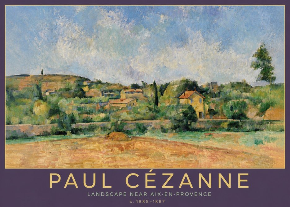 Paul Cézanne Landscape Near Aix-en-provence I No6 - Plakat