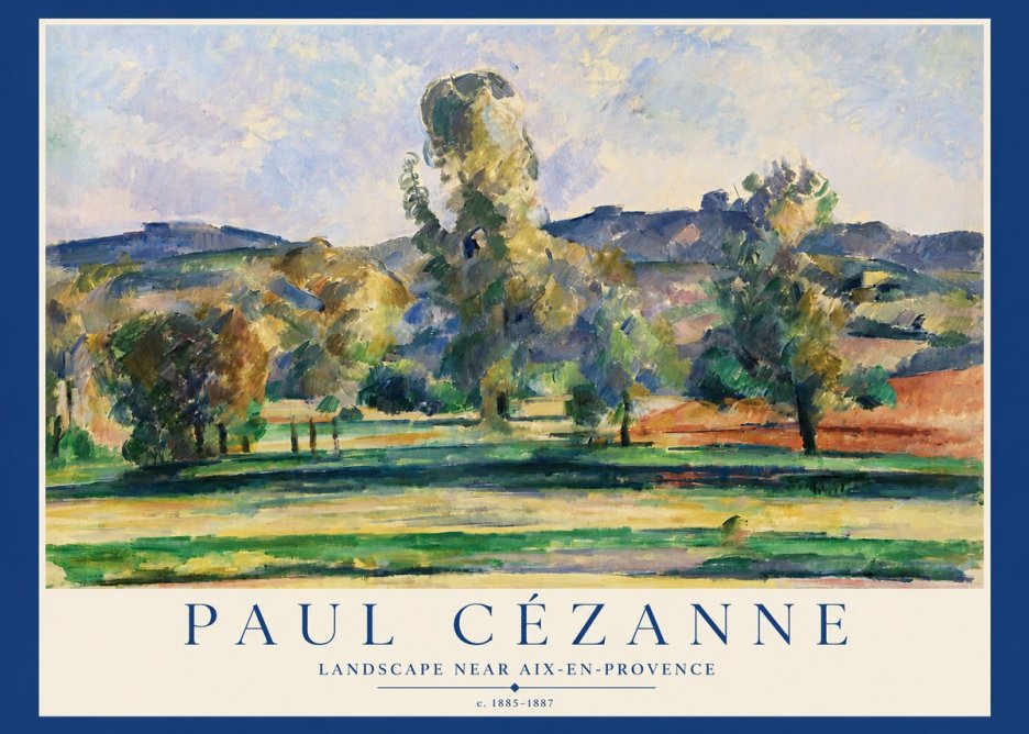 Paul Cézanne Landscape Near Aix-en-provence II No3 - Plakat