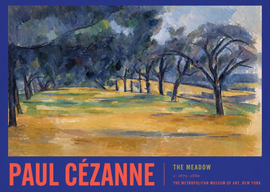 Paul Cézanne The Meadow No2 - Plakat