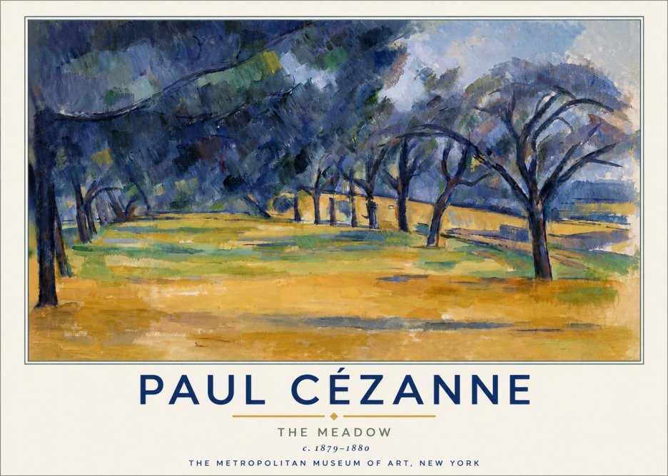 Paul Cézanne The Meadow No4 - Plakat