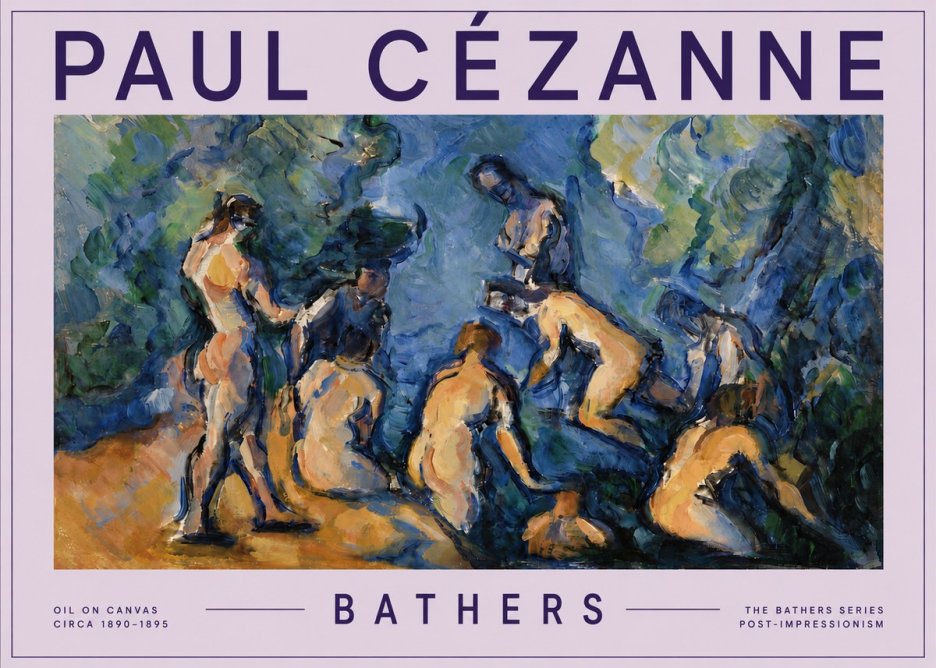 Paul Cézanne Bathers I No5 - Plakat