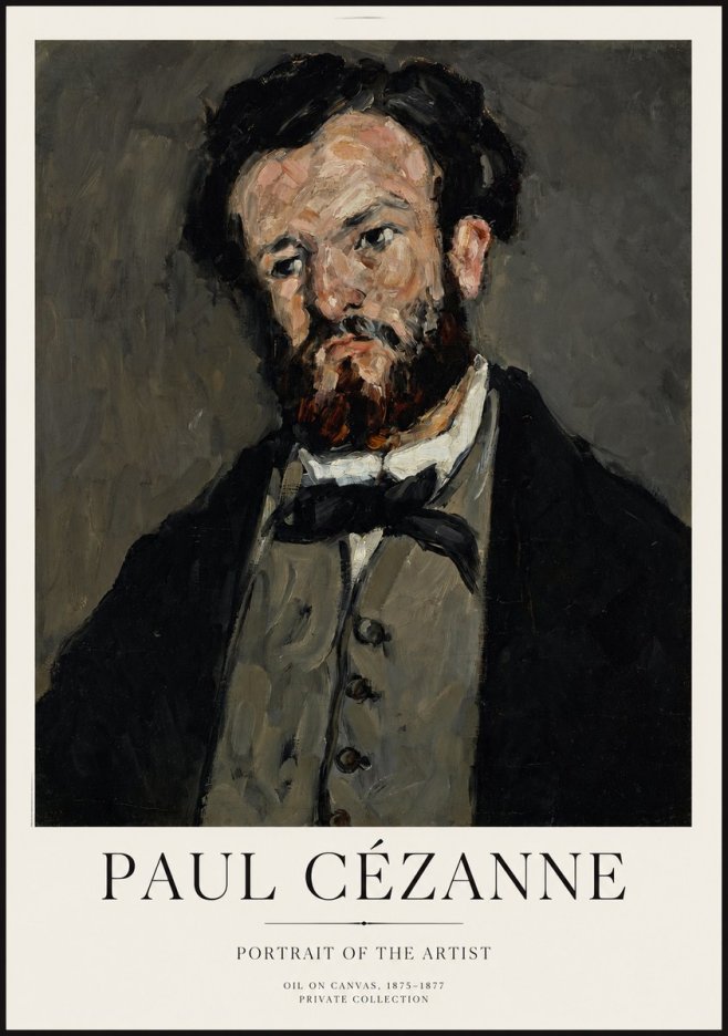 Paul Cézanne Portrait of the Artist I No1 - Plakat