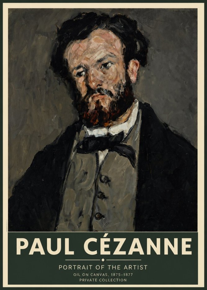 Paul Cézanne Portrait of the Artist I No2 - Plakat