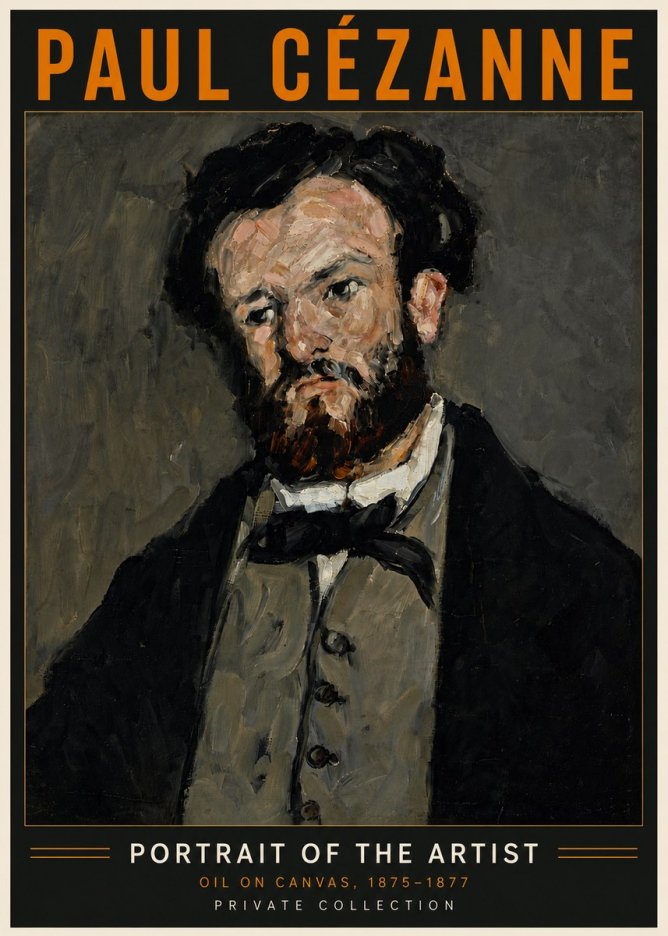Paul Cézanne Portrait of the Artist I No6 - Plakat