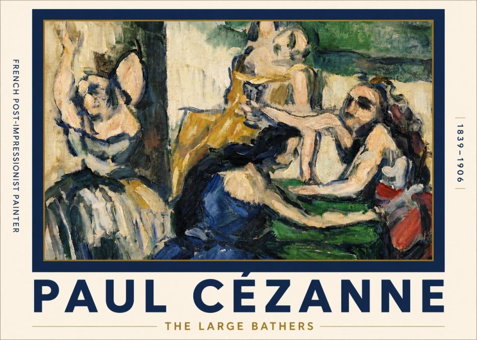 Paul Cézanne The Large Bathers II No5 - Plakat
