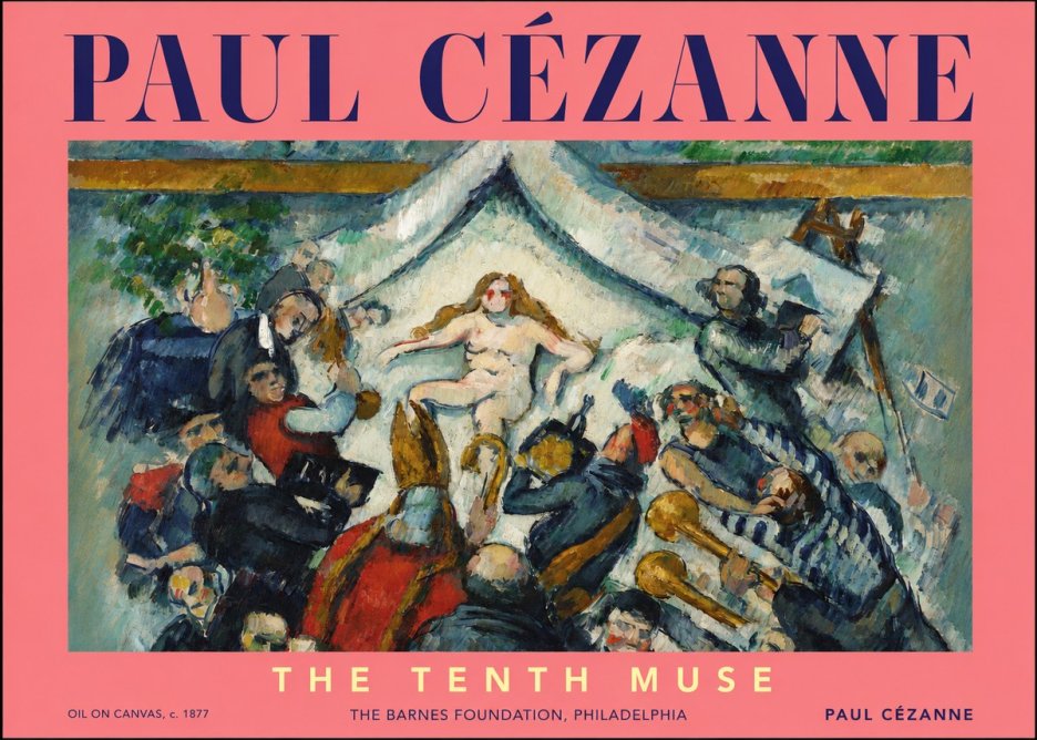Paul Cézanne The Tenth Muse No2 - Plakat