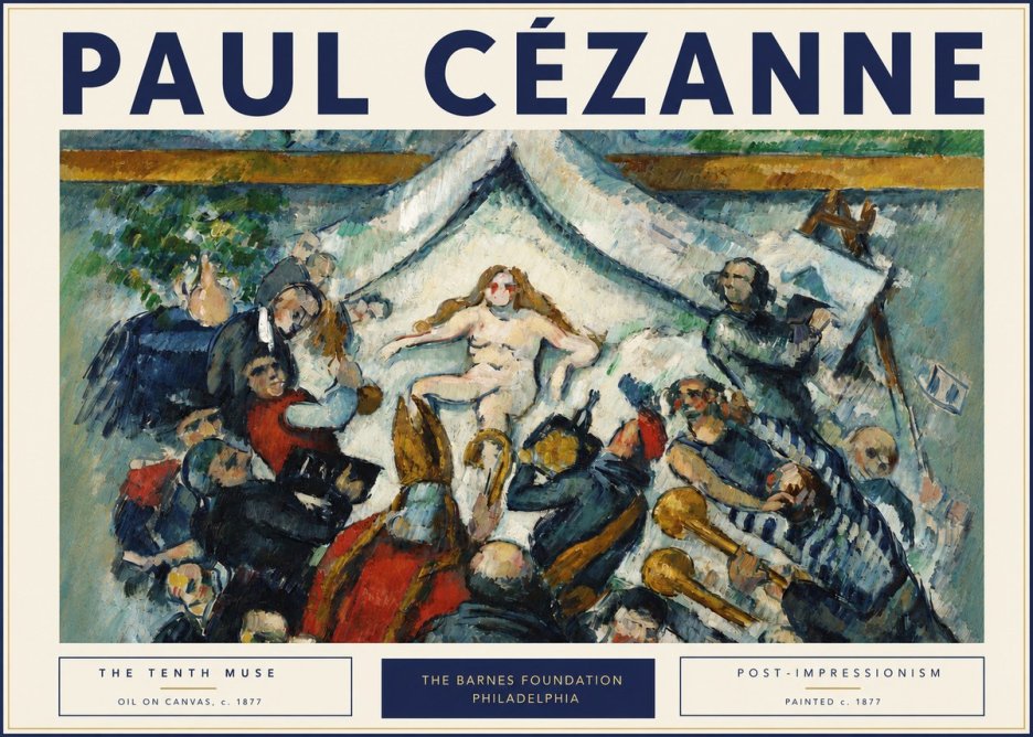 Paul Cézanne The Tenth Muse No3 - Plakat