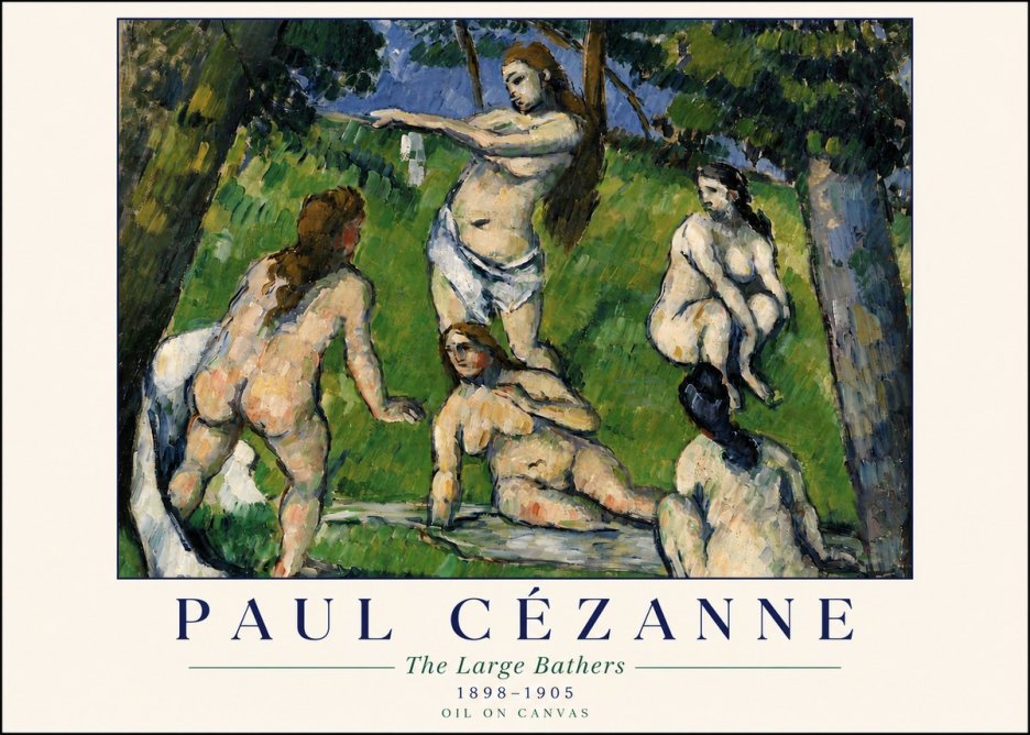 Paul Cézanne The Large Bathers III No4 - Plakat