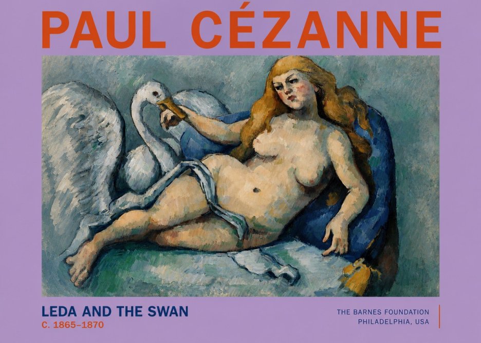 Paul Cézanne Leda and the Swan No2 - Plakat