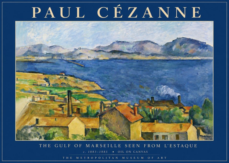 Paul Cézanne The Gulf of Marseille Seen from L'estaque No4 - Plakat