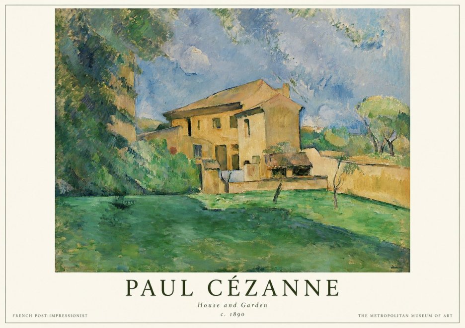 Paul Cézanne House and Garden No1 - Plakat