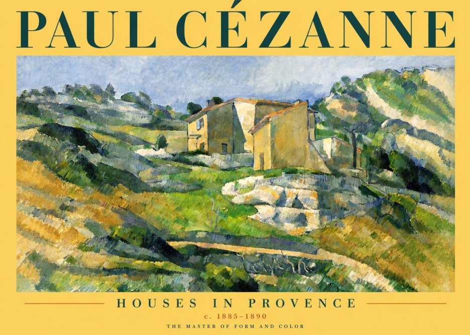 Paul Cézanne Houses in Provence No4 - Plakat