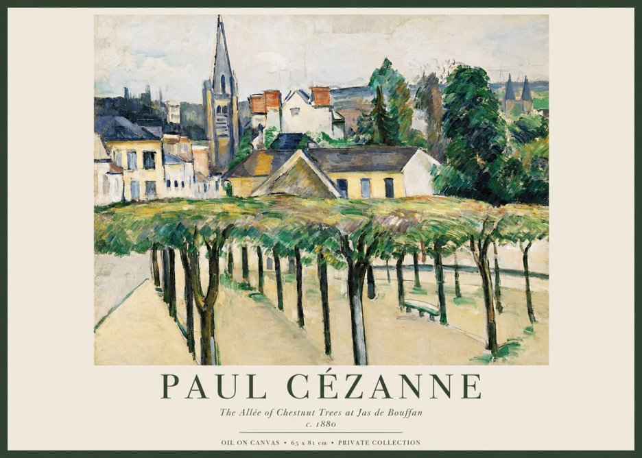 Paul Cézanne The Allée of Chestnut Trees at Jas De Bouffan No1 - Plakat