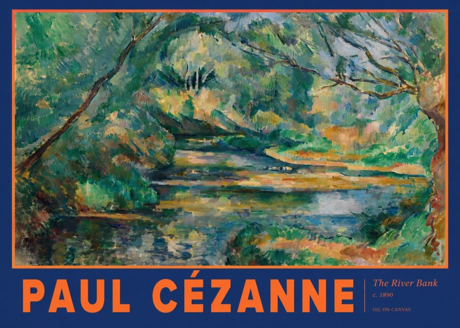 Paul Cézanne The River Bank No2 - Plakat