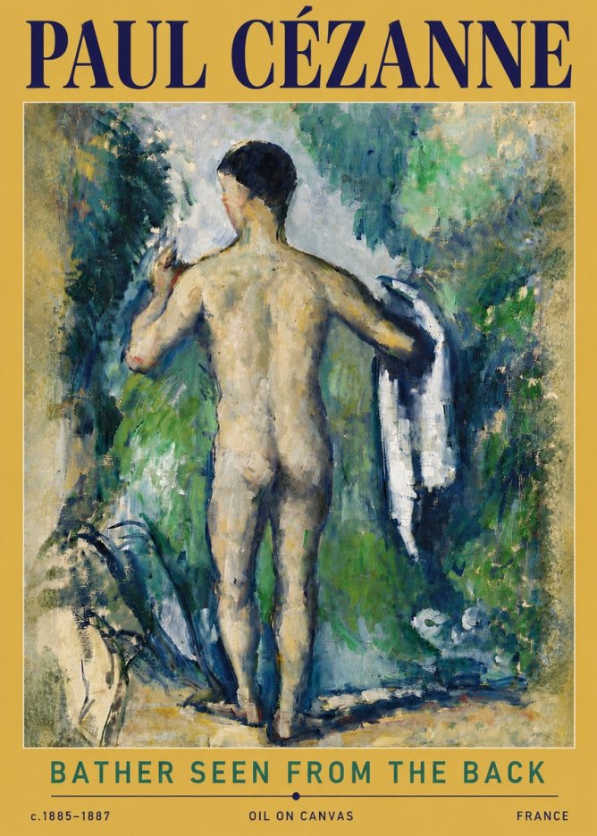 Paul Cézanne Bather Seen from the Back No5 - Plakat
