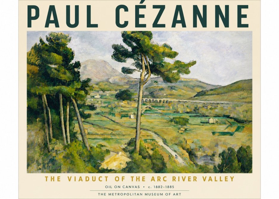 Paul Cézanne The Viaduct of the Arc River Valley No6 - Plakat