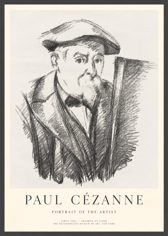 Paul Cézanne Portrait of the Artist III No1 - Plakat