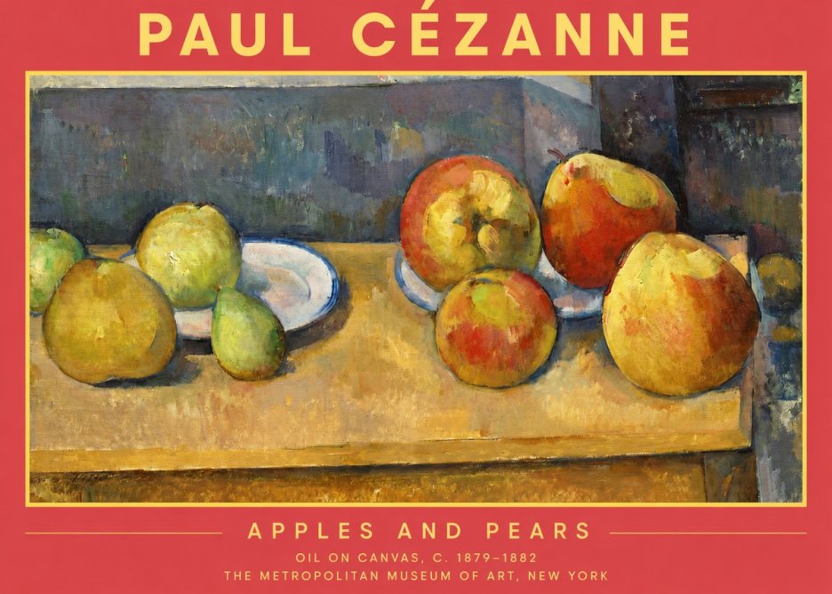 Paul Cézanne Apples and Pears No2 - Plakat
