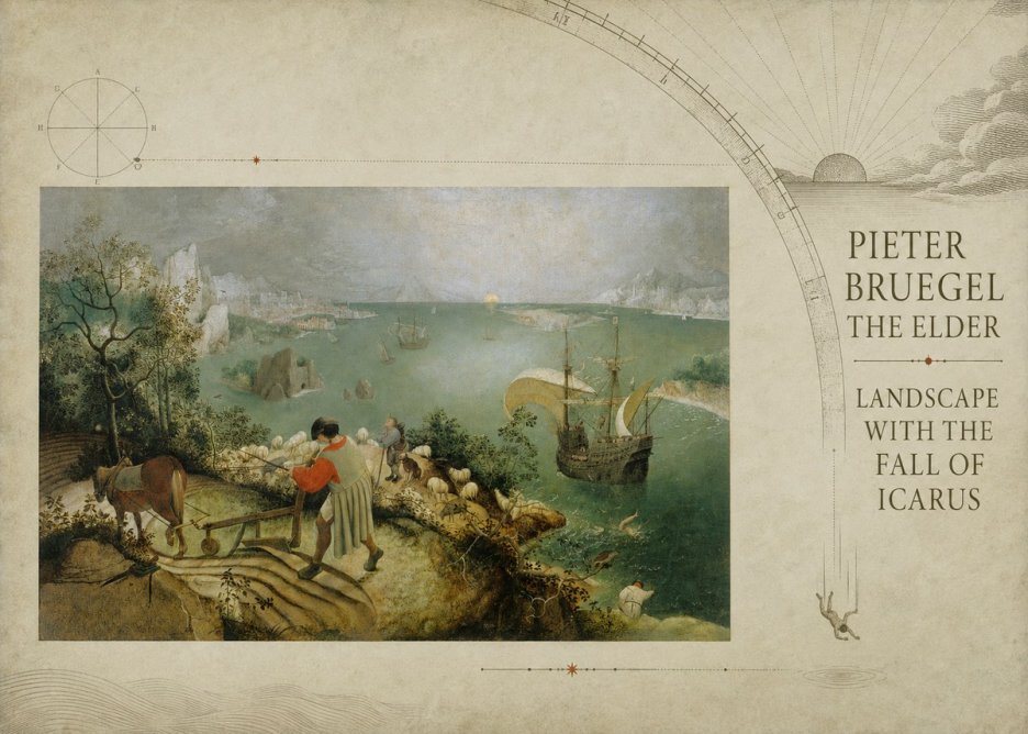 Pieter Bruegel Landscape with the Fall of Icarus I No6 - Plakat