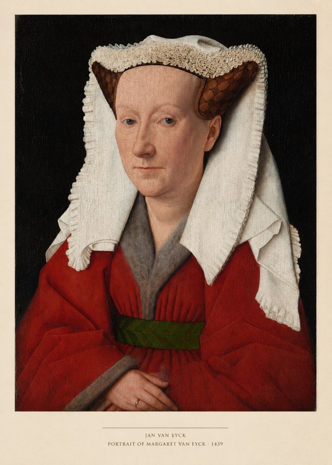 Jan van Eyck Portrait of Margaret Van Eyck II No4 - Plakat